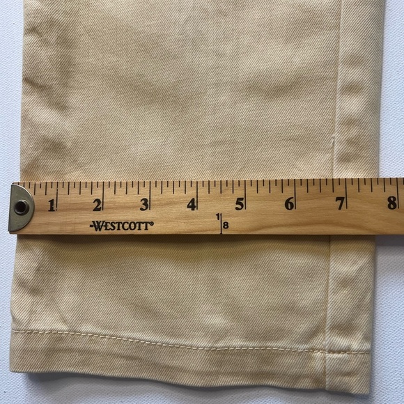 NWT Women's Comfort Denim Yellow Jeans Size 8 Capri (Z) - Picture 3 of 9